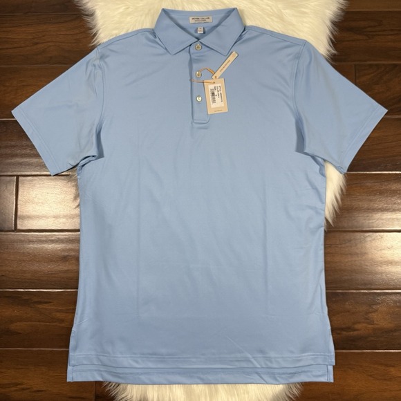 Peter Millar Other - Peter Millar Men's Size Medium Blue Summer Comfort Performance Jersey Polo Shirt